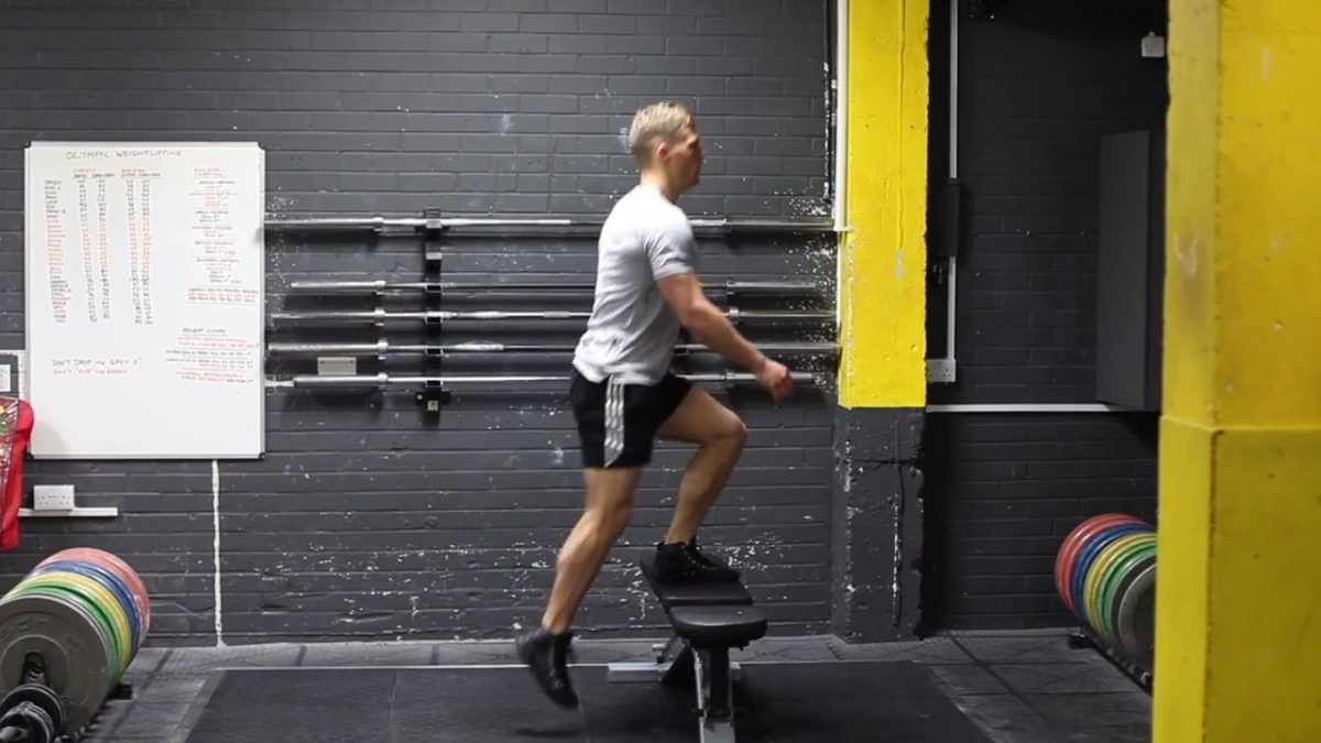 Step Up with Knee Raise